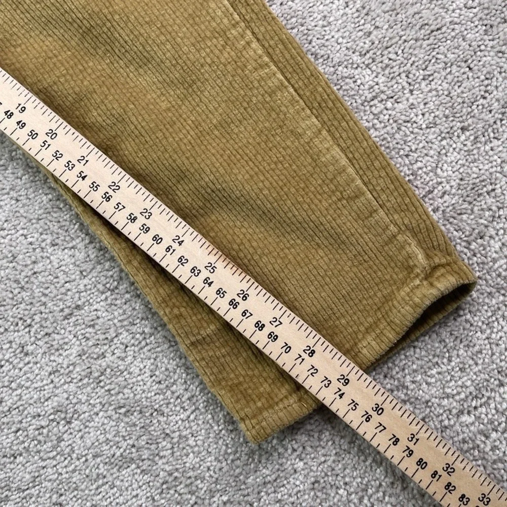 Levis Pants‎ Womens 32 Brown Corduroy Boyfriend Mid Rise Straight Stretch Cords